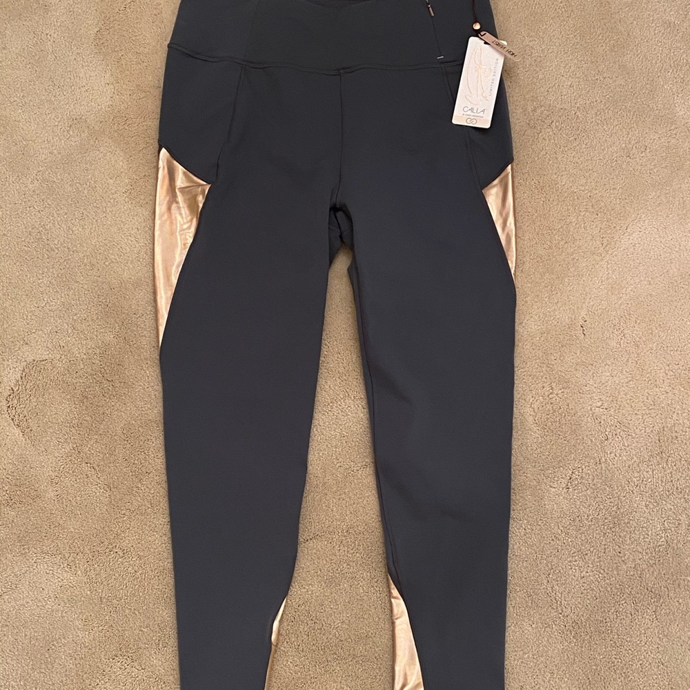 Calia by Carrie limited edition rose gold leggings